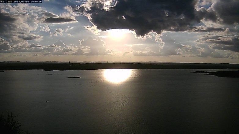 Lake Travis webcam, September 16, 2015 5:55 PM CT