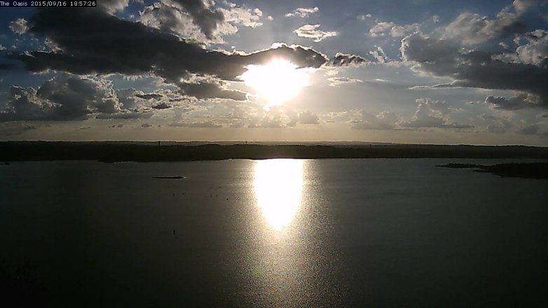 Lake Travis webcam, September 16, 2015 6:05 PM CT