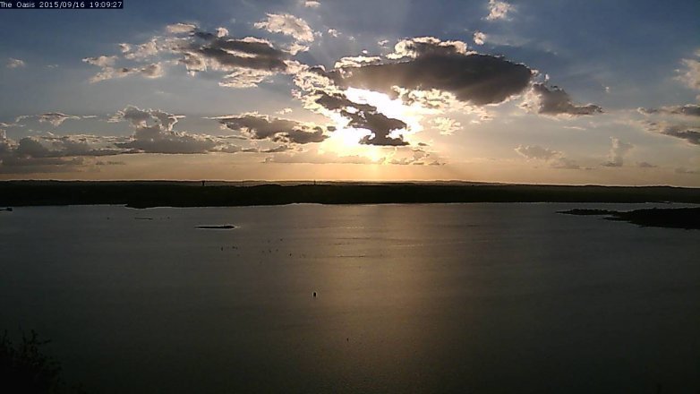 Lake Travis webcam, September 16, 2015 6:15 PM CT