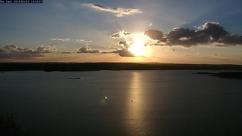 Lake Travis webcam, September 16, 2015 6:25 PM CT