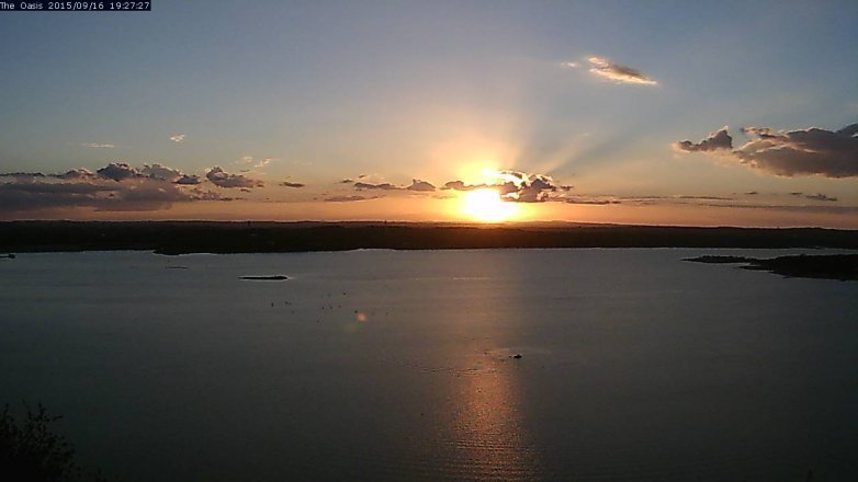 Lake Travis webcam, September 16, 2015 6:35 PM CT