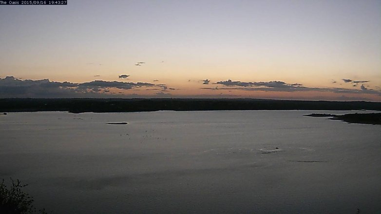 Lake Travis webcam, September 16, 2015 6:50 PM CT