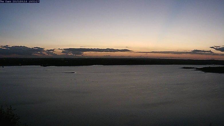 Lake Travis webcam, September 16, 2015 7:00 PM CT
