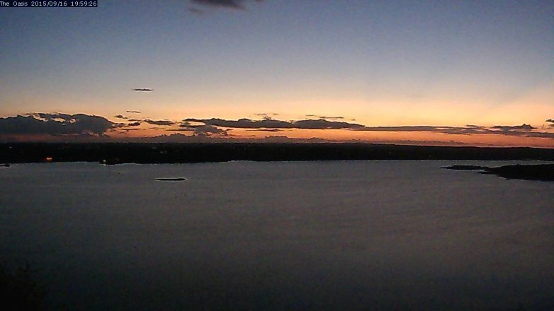 Lake Travis webcam, September 16, 2015 7:05 PM CT