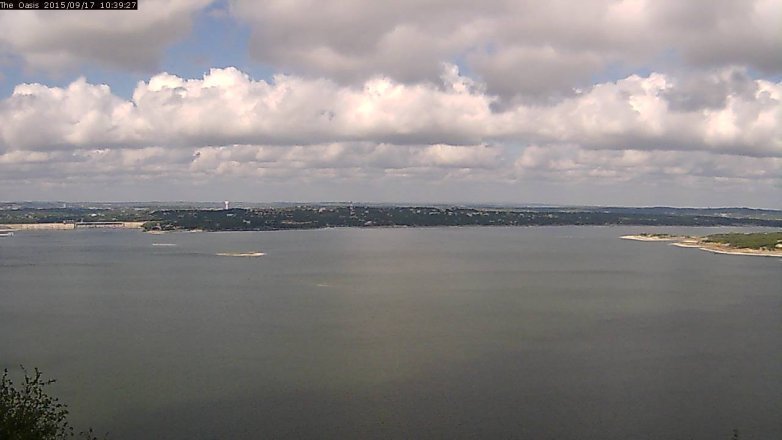 Lake Travis webcam, September 17, 2015 9:45 AM CT