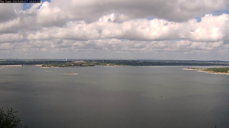Lake Travis webcam, September 17, 2015 10:00 AM CT
