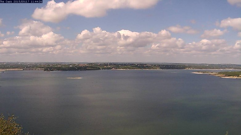Lake Travis webcam, September 17, 2015 10:50 AM CT