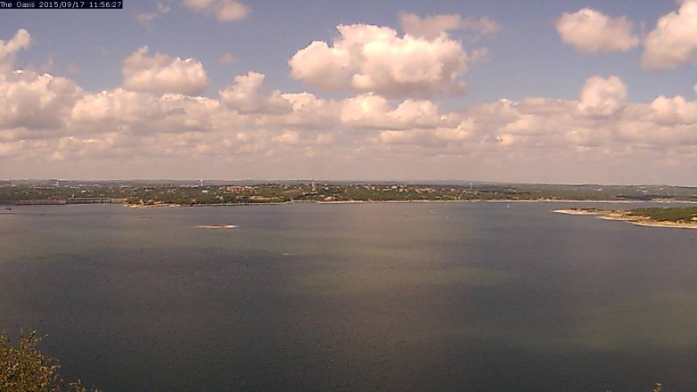 Lake Travis webcam, September 17, 2015 11:00 AM CT