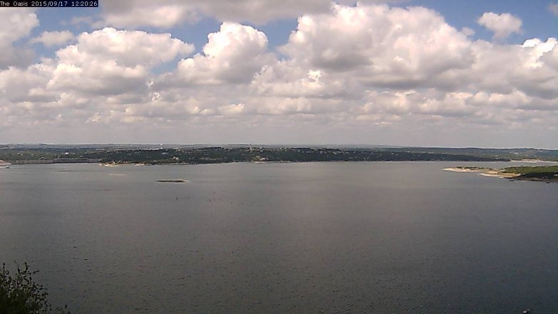 Lake Travis webcam, September 17, 2015 11:25 AM CT