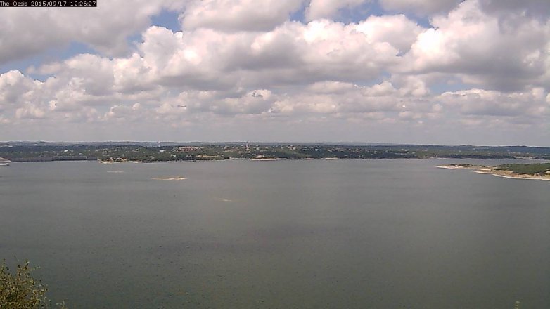 Lake Travis webcam, September 17, 2015 11:35 AM CT