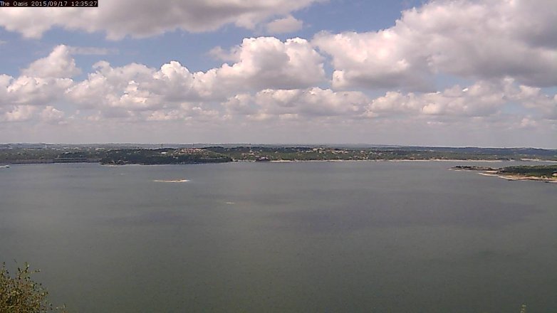 Lake Travis webcam, September 17, 2015 11:40 AM CT