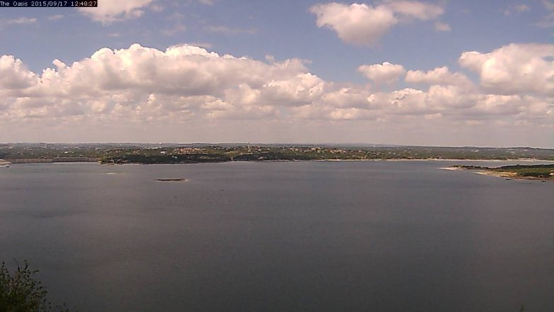 Lake Travis webcam, September 17, 2015 11:55 AM CT