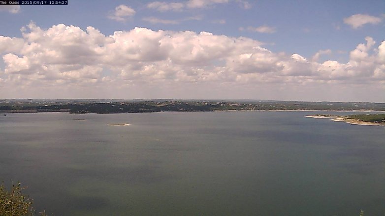 Lake Travis webcam, September 17, 2015 12:00 PM CT