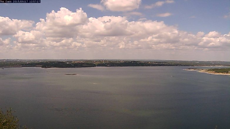 Lake Travis webcam, September 17, 2015 12:05 PM CT