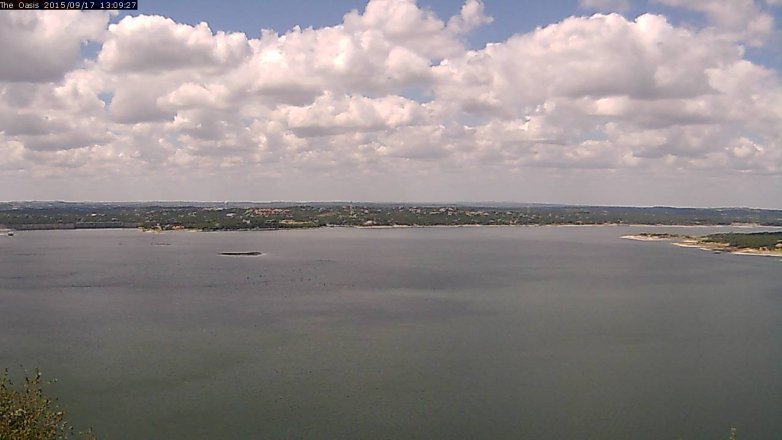 Lake Travis webcam, September 17, 2015 12:15 PM CT