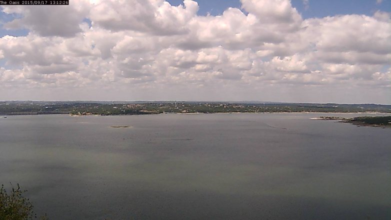 Lake Travis webcam, September 17, 2015 12:20 PM CT