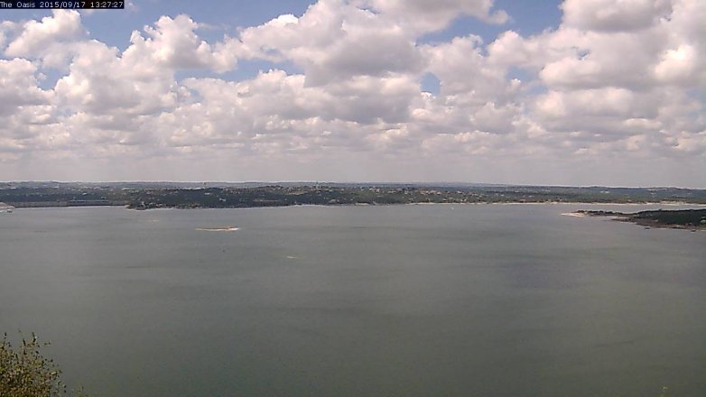 Lake Travis webcam, September 17, 2015 12:35 PM CT