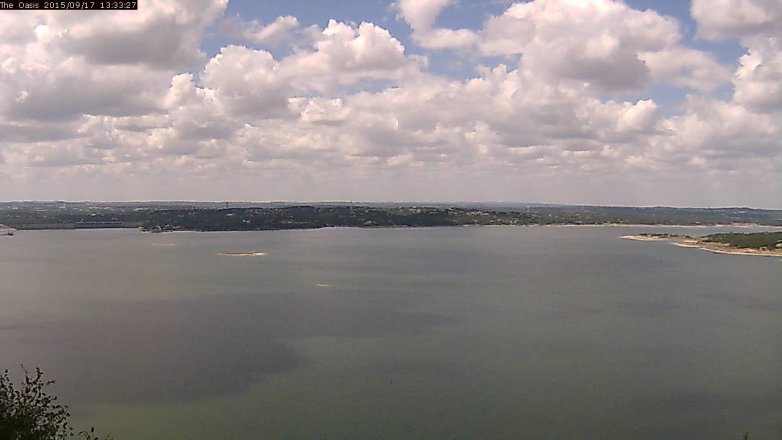 Lake Travis webcam, September 17, 2015 12:40 PM CT