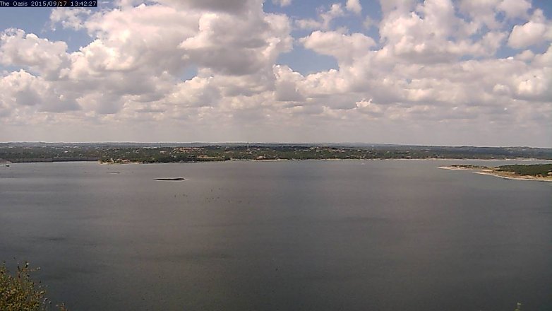 Lake Travis webcam, September 17, 2015 12:50 PM CT