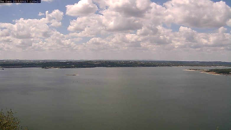 Lake Travis webcam, September 17, 2015 1:00 PM CT