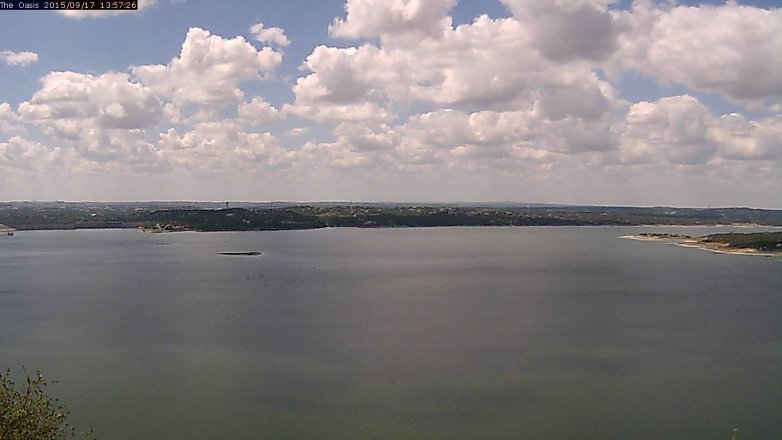 Lake Travis webcam, September 17, 2015 1:05 PM CT