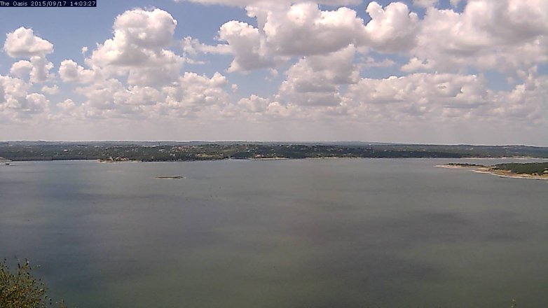 Lake Travis webcam, September 17, 2015 1:10 PM CT