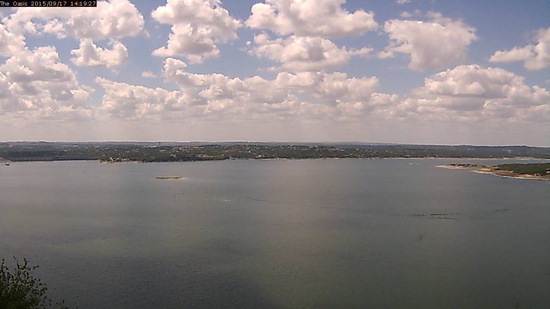 Lake Travis webcam, September 17, 2015 1:25 PM CT