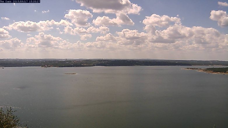 Lake Travis webcam, September 17, 2015 2:40 PM CT