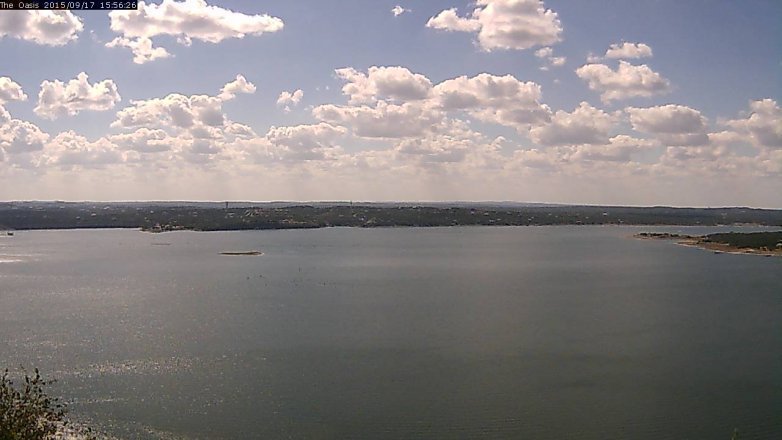 Lake Travis webcam, September 17, 2015 3:00 PM CT