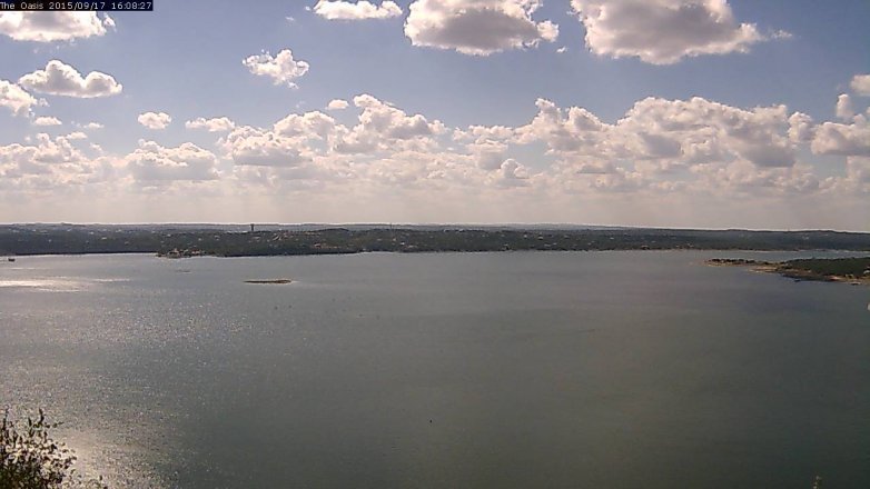 Lake Travis webcam, September 17, 2015 3:15 PM CT