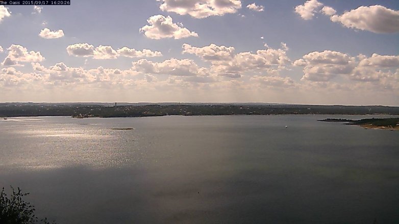 Lake Travis webcam, September 17, 2015 3:25 PM CT