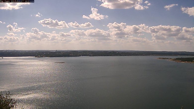 Lake Travis webcam, September 17, 2015 3:30 PM CT