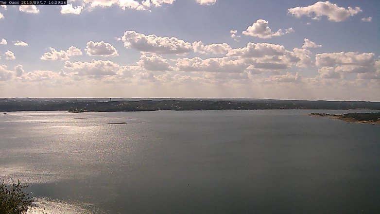 Lake Travis webcam, September 17, 2015 3:35 PM CT