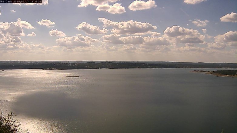 Lake Travis webcam, September 17, 2015 3:40 PM CT