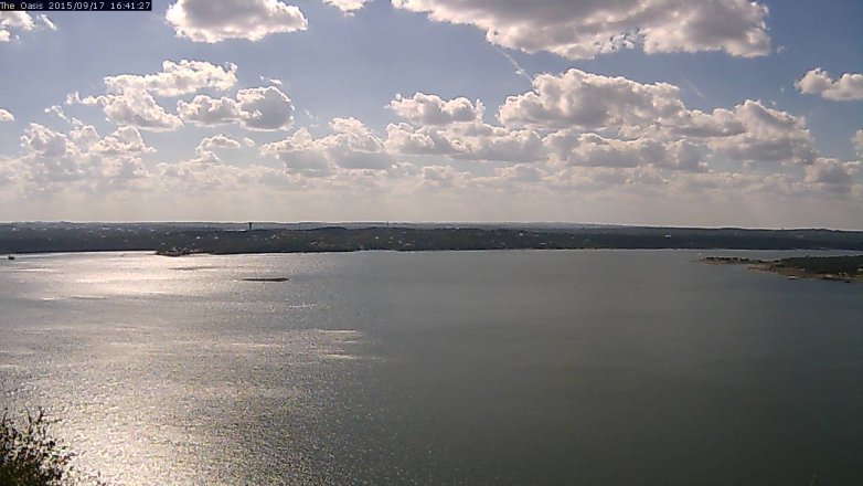 Lake Travis webcam, September 17, 2015 3:45 PM CT