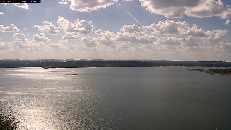 Lake Travis webcam, September 17, 2015 3:50 PM CT