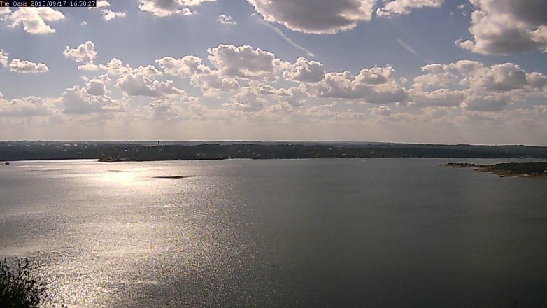 Lake Travis webcam, September 17, 2015 3:55 PM CT