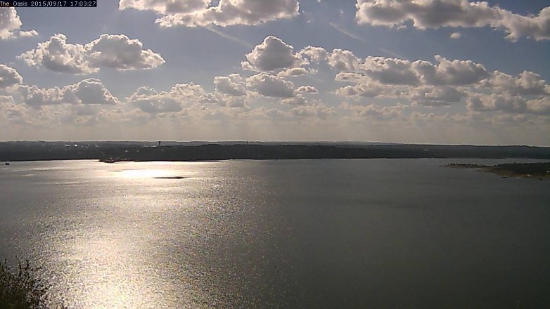 Lake Travis webcam, September 17, 2015 4:10 PM CT