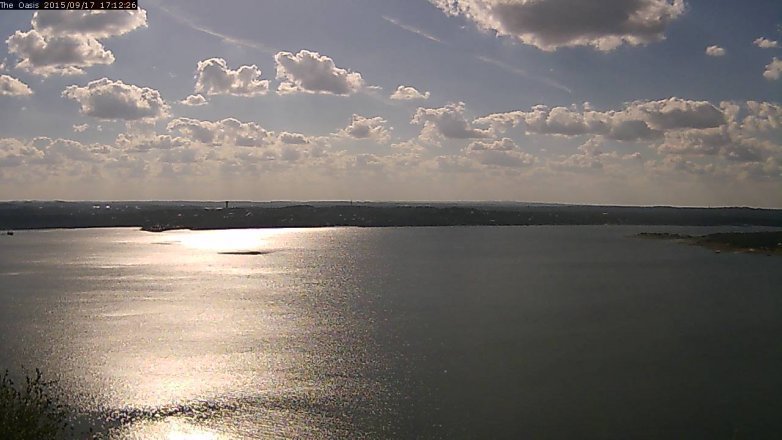 Lake Travis webcam, September 17, 2015 4:20 PM CT