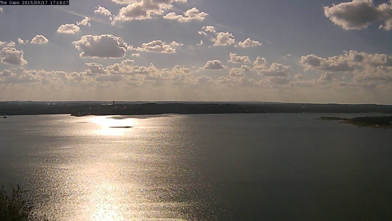 Lake Travis webcam, September 17, 2015 4:25 PM CT