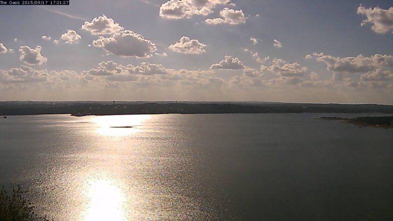 Lake Travis webcam, September 17, 2015 4:30 PM CT