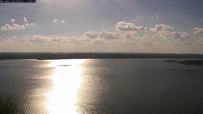 Lake Travis webcam, September 17, 2015 4:45 PM CT