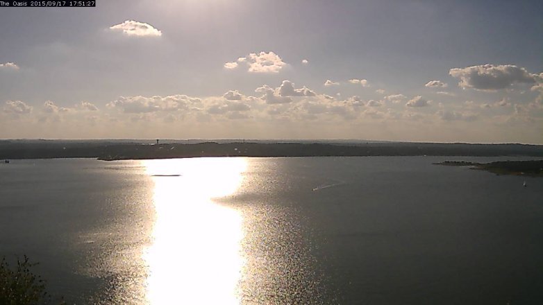 Lake Travis webcam, September 17, 2015 5:00 PM CT