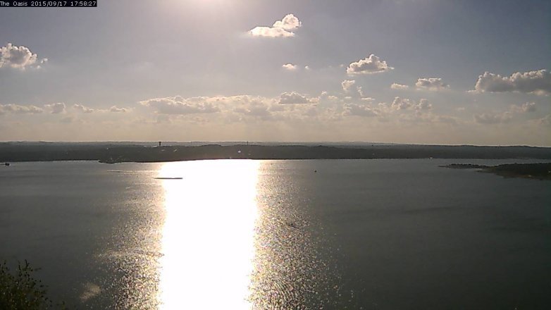 Lake Travis webcam, September 17, 2015 5:05 PM CT