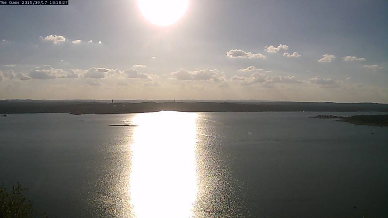 Lake Travis webcam, September 17, 2015 5:25 PM CT