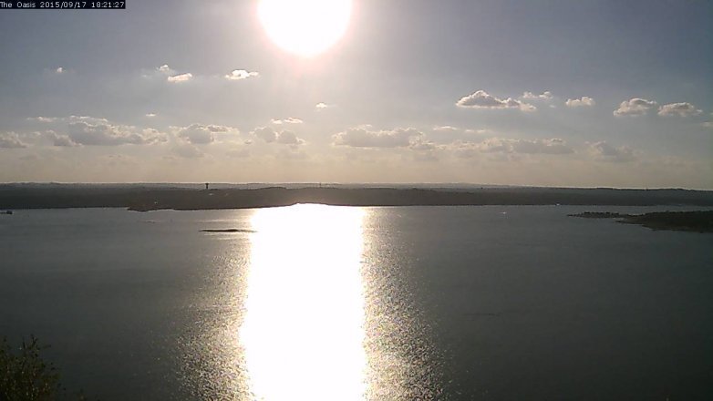 Lake Travis webcam, September 17, 2015 5:30 PM CT
