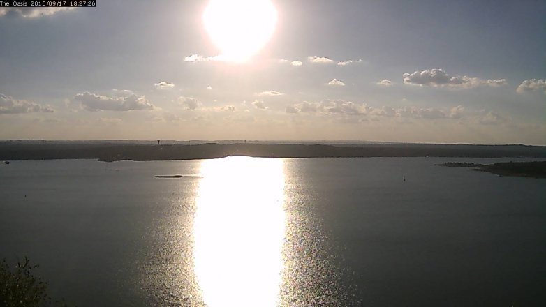 Lake Travis webcam, September 17, 2015 5:35 PM CT