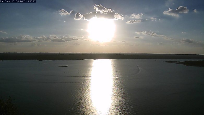 Lake Travis webcam, September 17, 2015 6:00 PM CT