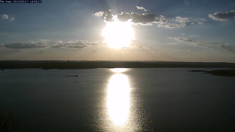 Lake Travis webcam, September 17, 2015 6:05 PM CT