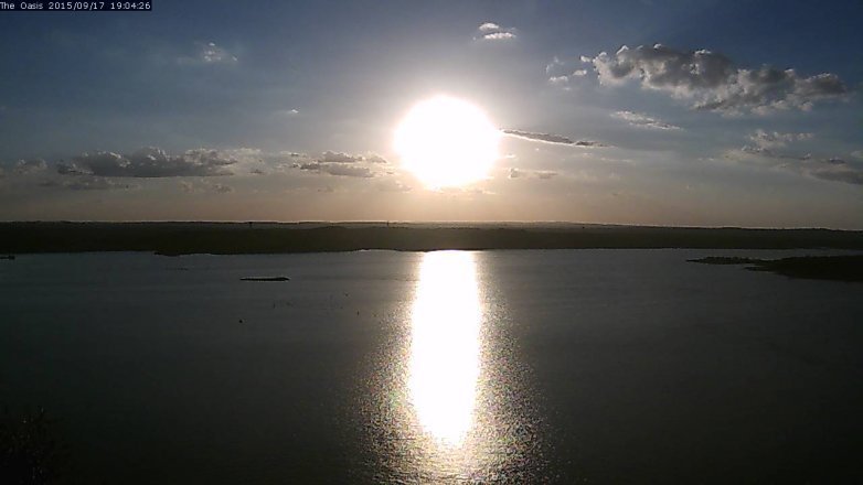 Lake Travis webcam, September 17, 2015 6:10 PM CT